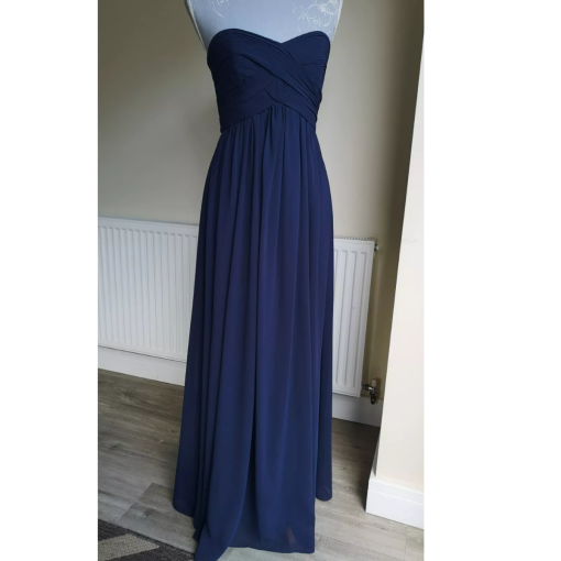 Navy Strapless Maxi Dress Size 20 - Formal Gown