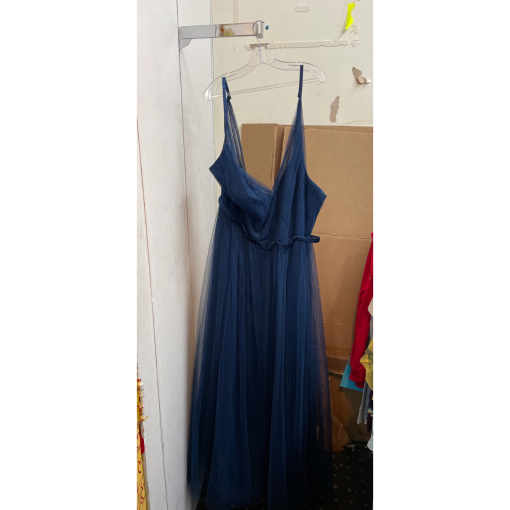 Simply Dresses Navy Tulle Maxi Dress Plus Size 24 - Formal Gown