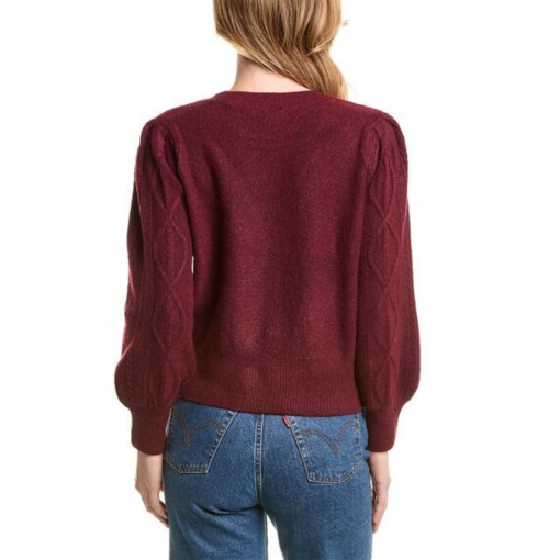 1.state Cable Knit Sweater - Windsorwine Red 3X - Women's Pullover - Image 2