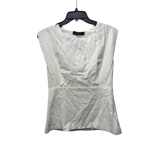 CAARA White Sleeveless Top - Small - Women's Blouse