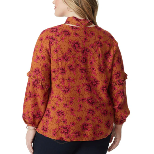 Jessica Simpson Plus Size Floral Blouse - Glazed Ginger - 2X - Tops - Image 2