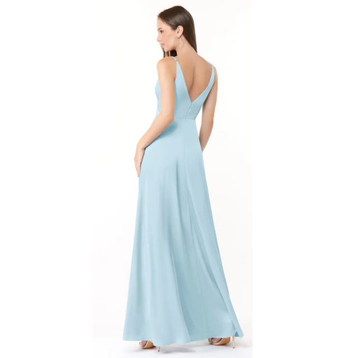 Amsale Light Blue Maxi Dress Size 12 - Bridesmaid Dress - Image 2