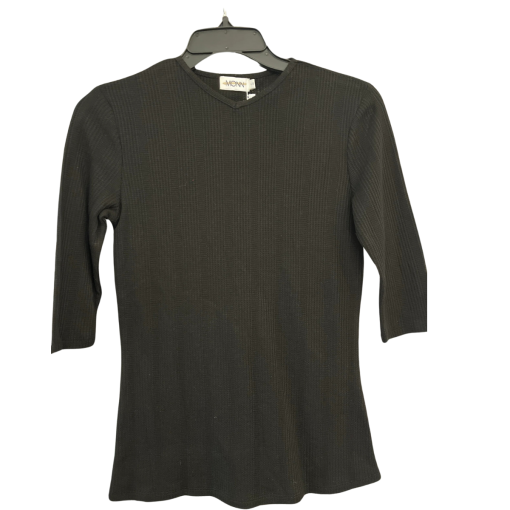 MONN Black Ribbed Knit Top Size S - Women's Shirts