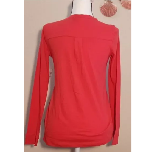 Style & Co Red Henley Top Plus Size 0X Women's Shirt - Image 2