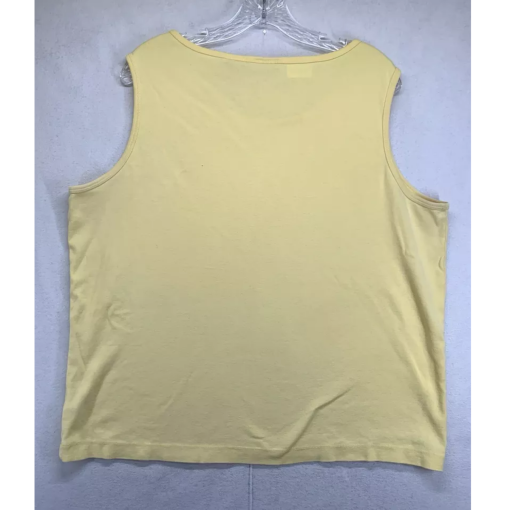 Karen Scott Yellow Tank Top XXL Women's Sleeveless Shirt - Image 2