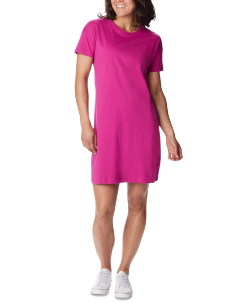 Columbia Women's Pink T-Shirt Dress - Small - Casual Dresses