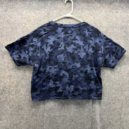 Tommy Hilfiger Camo Tee Blue XL Women's T-Shirt Top - Image 2