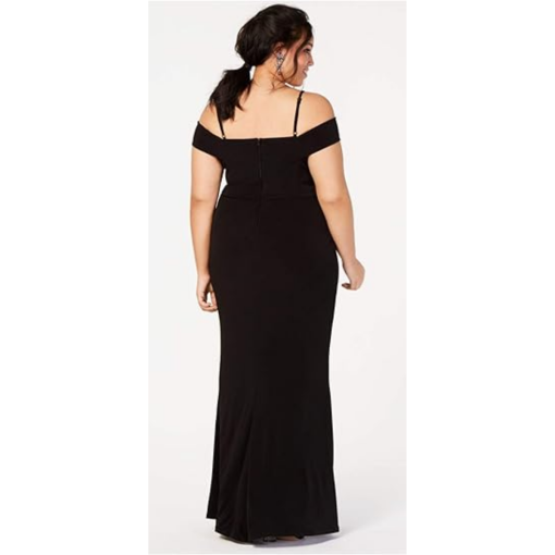 City Studio Plus Black Off Shoulder Plus Size Gown - Prom Dress 14W - Image 2