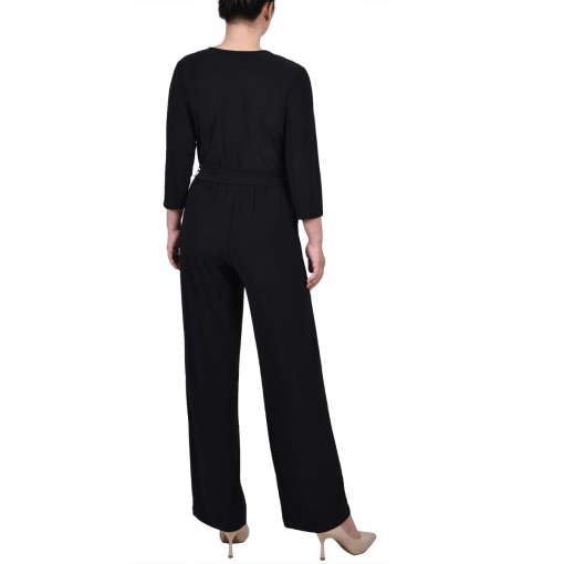 NY Collection Black Jumpsuit Petite Size PM - Women's Jumpsuits - Image 2