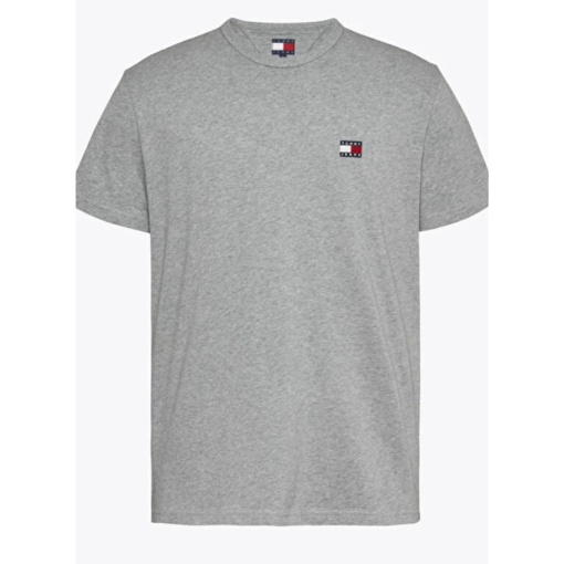 Tommy Jeans Men's Gray T-Shirt - Size M - Crew Neck Tee