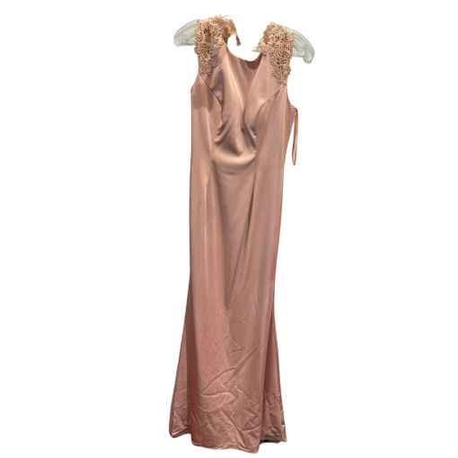 Simply Pink Satin Maxi Dress Size 8 - Formal Gown