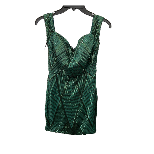 BCX Green Sequin Mini Dress - Size M - Party Dress