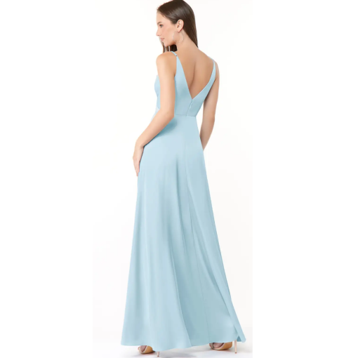 Amsale Light Blue Maxi Dress Size 8 - Bridesmaid Dress - Image 2