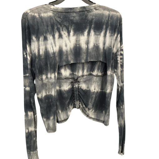 DKNY Jeans Tie Dye Long Sleeve Top - Gray - Size M - Women's Shirt - Image 2