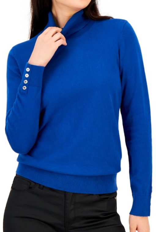 Tommy Hilfiger Blue Turtleneck Sweater XXL - Women's Knitwear