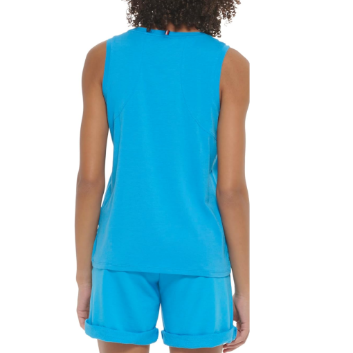 Tommy Hilfiger Women's Blue Tank Top XS - Activewear Top - Image 2