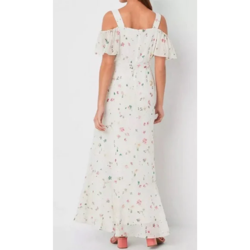 Melonie Floral Maxi Dress - Ivory, Size 8 - Women's Dresses - Image 2