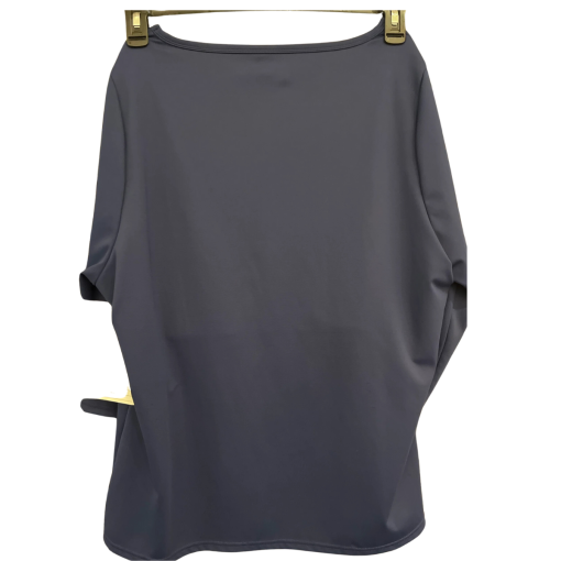 Clean Boss Women's Top L Blue Scoop Neck Blouse - Image 2