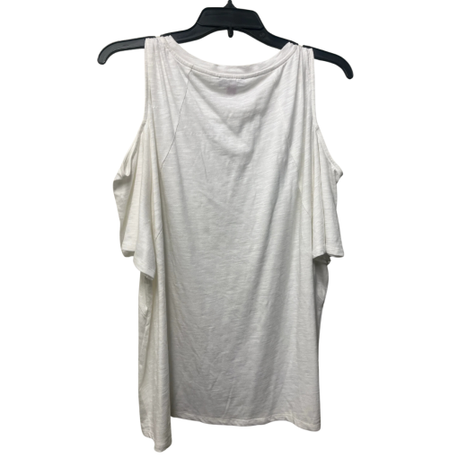 Vince Camuto White Cold Shoulder Top XXL - Women's Shirts - Image 2