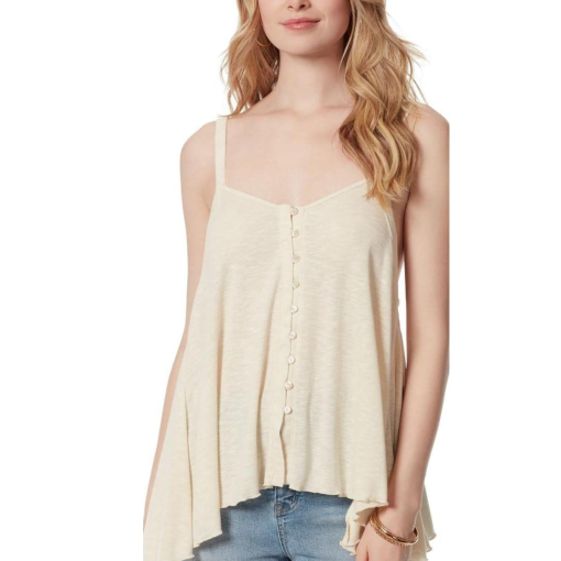 Jessica Simpson Gwen Tank Top - Cream, Medium - Women's Tops