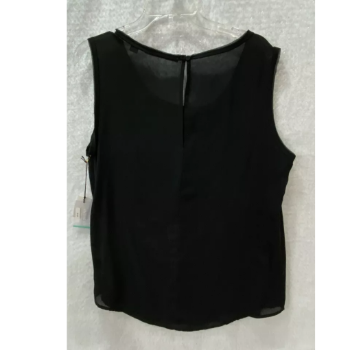 Insight Black Sleeveless Blouse Size M Keyhole Top - Image 2