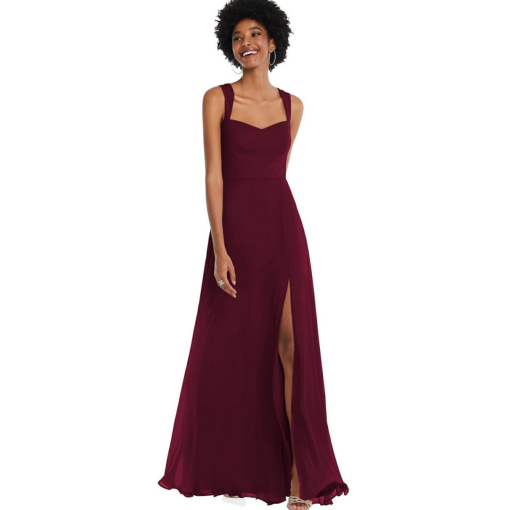 After Six Burgundy Maxi Dress Size 6R - Bridesmaid Dress