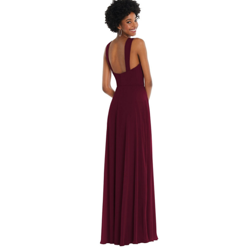 After Six Burgundy Maxi Dress Size 6R - Bridesmaid Dress - Image 2