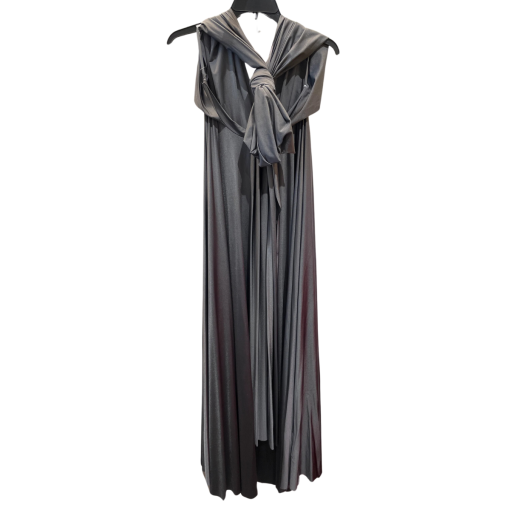 Kleinfeld Gray Maxi Dress Size M | Evening Gown - Image 2