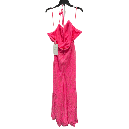 Promgirl Pink Sequin Halter Gown Size 8 - Prom Dress - Image 2