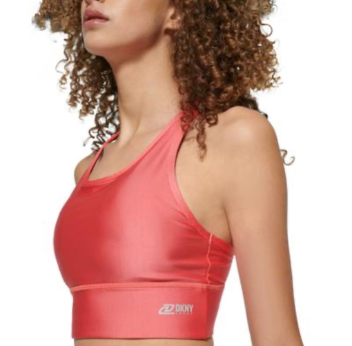 DKNY Sport Calypso Pink Sports Bra - Small - Workout Clothes