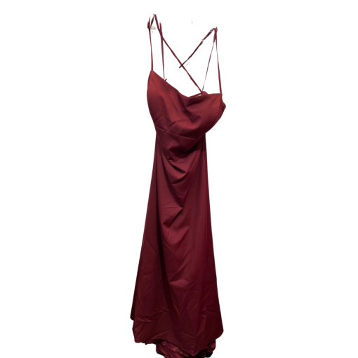 Kleinfeld Burgundy Maxi Dress Size 24 - Formal Gown