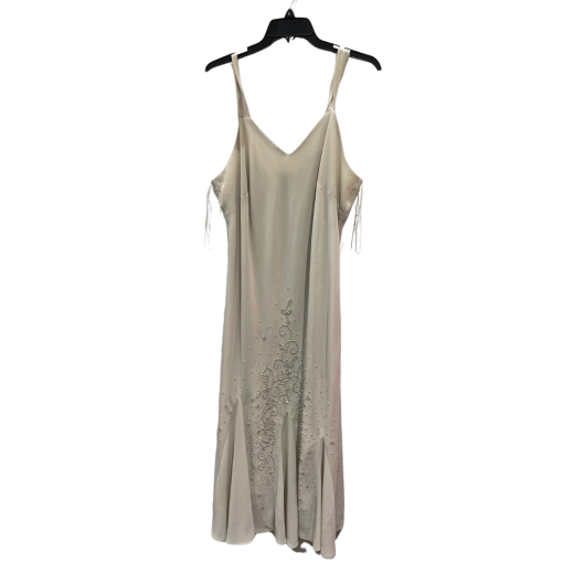 R&M Richards Champagne Maxi Dress 18W Formal Gown