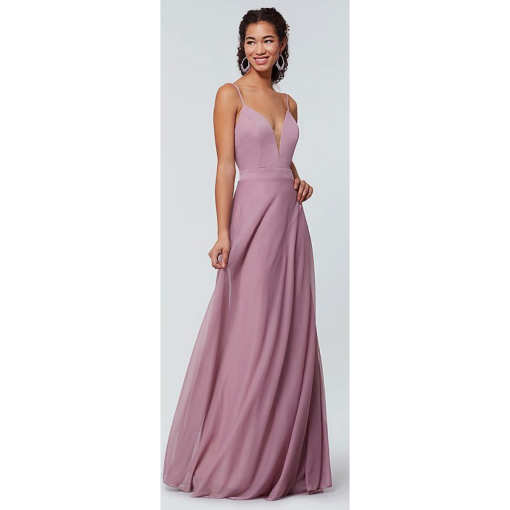 Kleinfeld Dusty Rose Maxi Dress Size 22 - Bridesmaid Dress