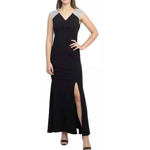 SLNY Black Maxi Dress Size 18 - Evening Gown