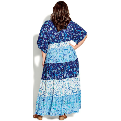 City Chic Blue Floral Maxi Dress Size 14 - Women's Dresses - Image 2