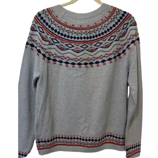 Style & Co Fair Isle Crewneck Sweater - Light Blue - L - Women's Sweater - Image 2