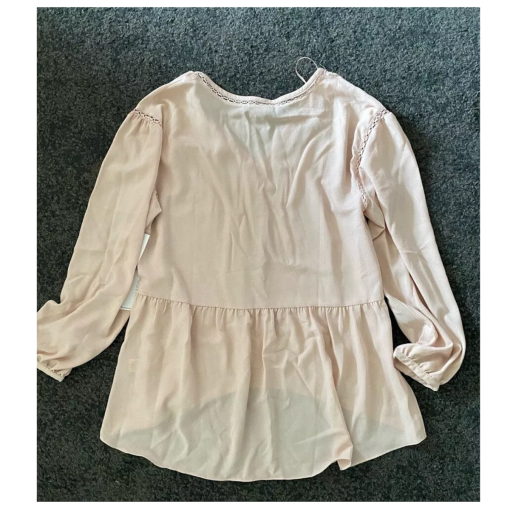 1. STATE V-Neck Blouse, Blush Pink, Size S, Women's Tops - Image 2