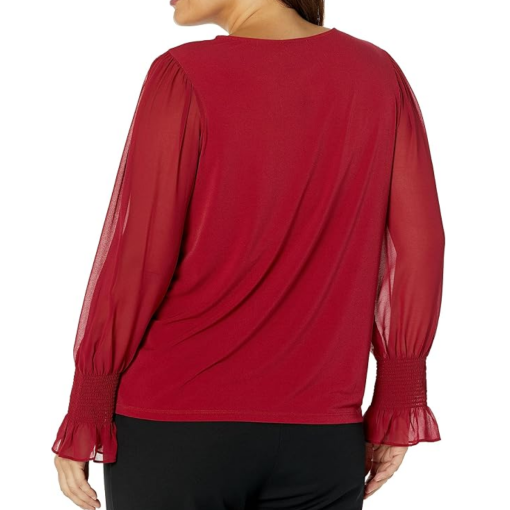 Calvin Klein Red Blouse Size L - Women's Tops & Shirts - Image 2