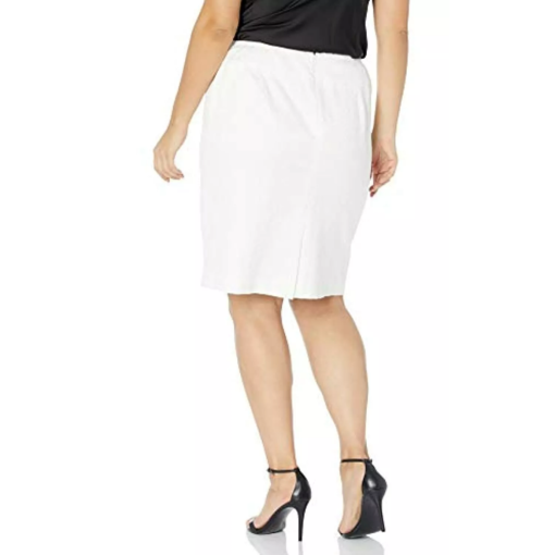 Kasper White Pencil Skirt Plus Size 22W - Women's Work Skirt - Image 2