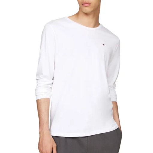 Tommy Hilfiger Men's White Long Sleeve T-Shirt - XXL - Tee