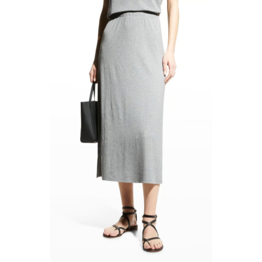 EILEEN FISHER Gray Midi Skirt Plus Size 1X | Women's Skirts