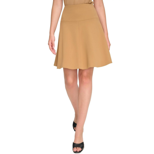 Calvin Klein Tan Mini Skirt Petite 6P - Women's Skirts