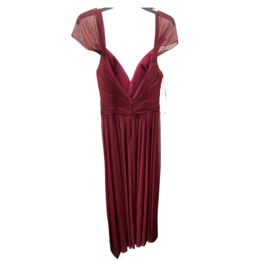 Kleinfeld Cranberry Maxi Dress Size 2 - Bridesmaid Dress - Image 2