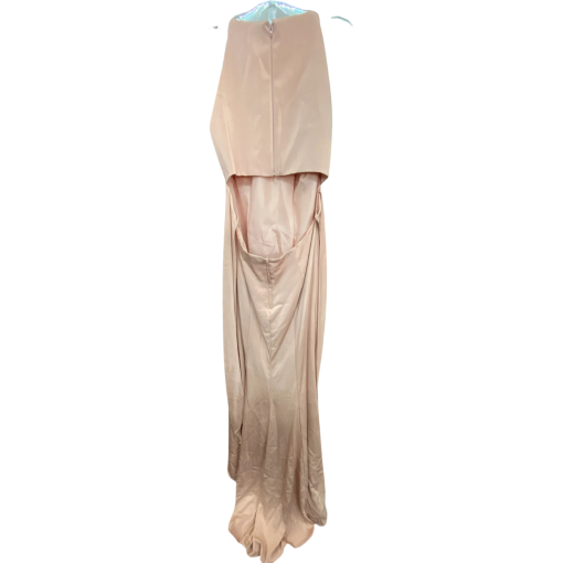 Size 16 Blush Satin Maxi Dress - Formal Gown - Image 2