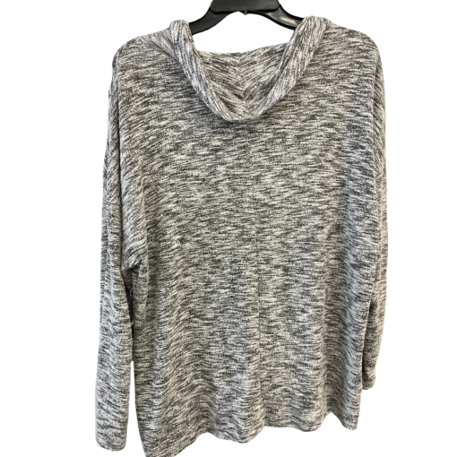 NOTATION Gray Hoodie Sweatshirt Women's Size M Pullover Top