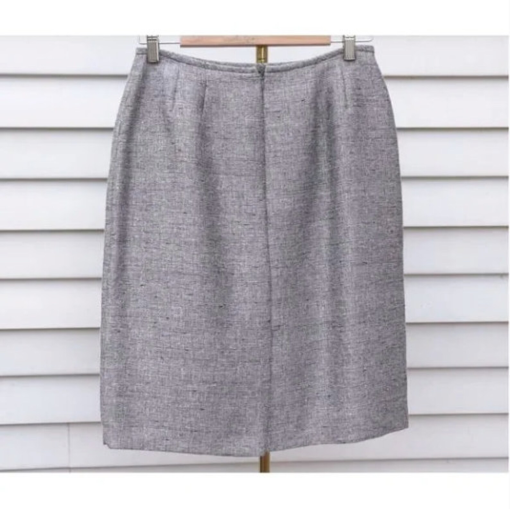 Gray Pencil Skirt Size 12 | Le Suit Women's Work Skirt - Image 2