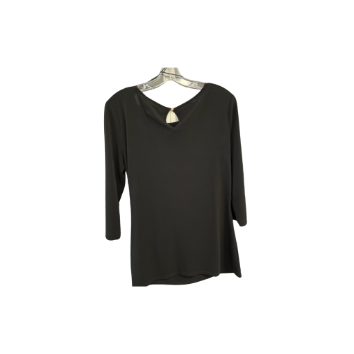 Joan Vass New York Black Knot Top - Size M - Women's Blouse - Image 2