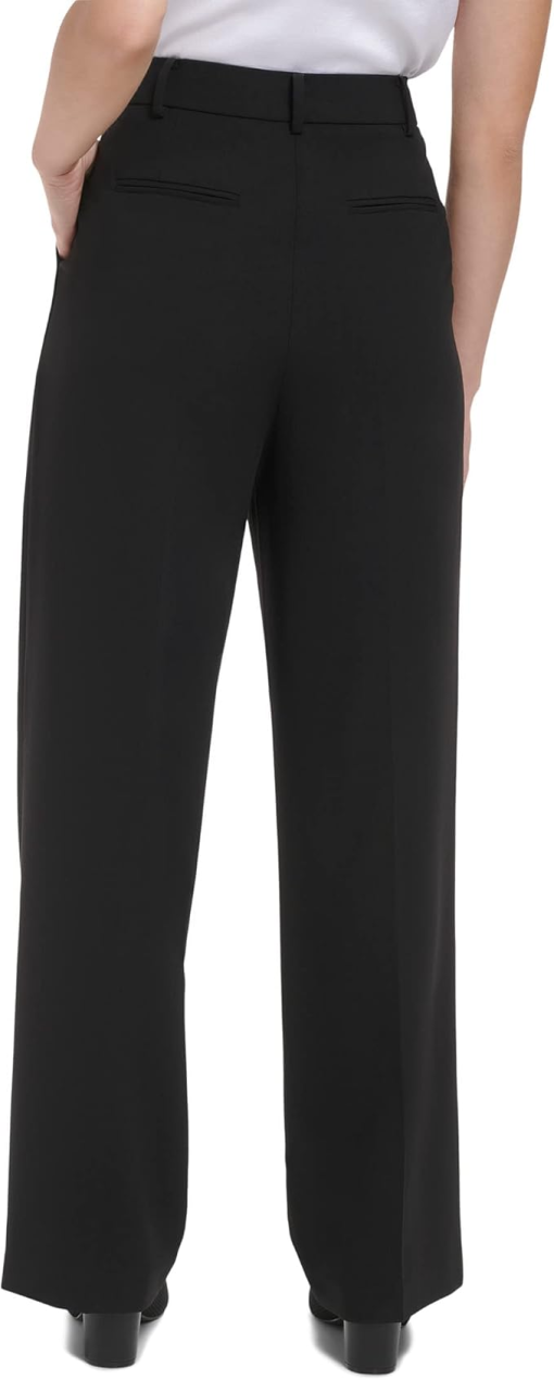 Calvin Klein Black Wide Leg Dress Pants Size 16 - Women's Trousers - Image 2