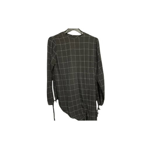 Concept Black Plaid Blouse - Size M - Women's Top