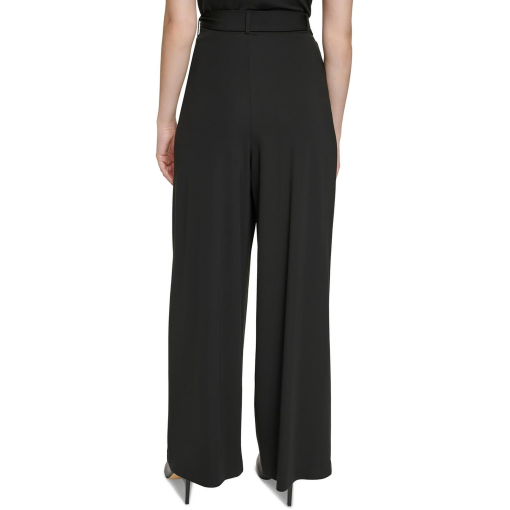 Calvin Klein Black Wide Leg Pants - Women's Size M - Dress Pants - Image 2